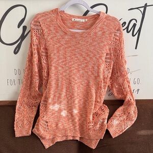 Paper Crane Coral Knit Sweater